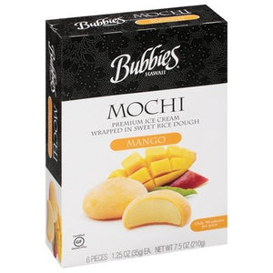 Bubbies Mochi Icrm Mango 8/7.5 OZ [UNFI #07332]