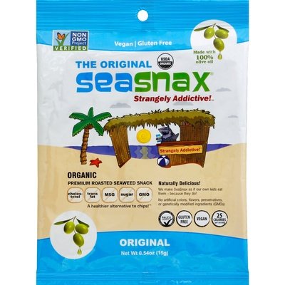 Seasnax Seaweed Snack Original 16/.54 OZ [UNFI #04911]