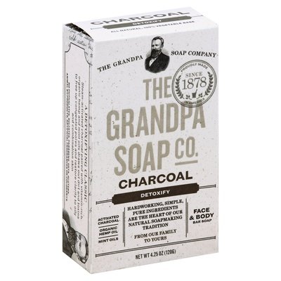 Grandpas Charcoal Bar Soap 4.25 OZ [UNFI #48930] T