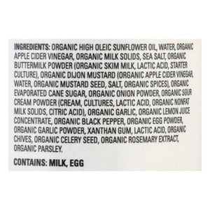 Drews Organics Creamy Ranch 6/12 Oz [UNFI #35623]