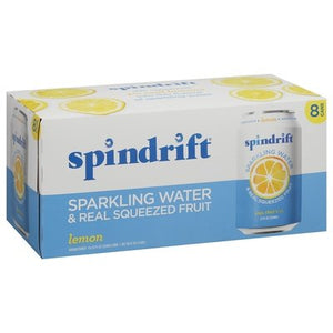 Spindrift Lemon Sparkling Water 3/8/12 OZ [UNFI #29341] T
