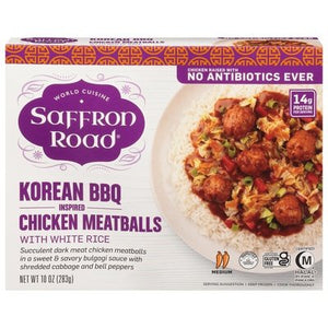 Saffron Road Korean Bbq Chicken Meatballs 8/10 Oz [UNFI #3741]