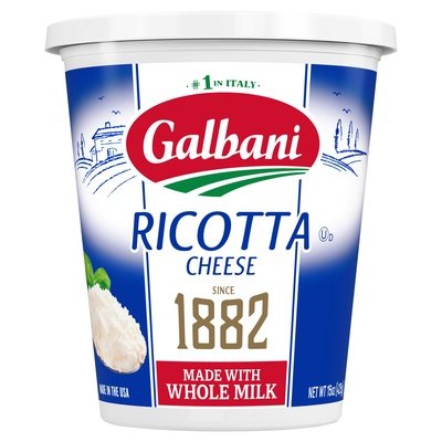 Galbani Ricotta Fresca Whole Milk 6/15 Oz [Peterson #08732]