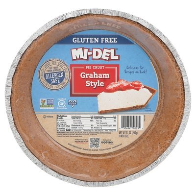 Midel Gluten Free Graham Pie Crust 12/7.1 OZ [UNFI #68699]