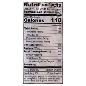 OG2 Rudi`S Organic Bakery Rocky Mountain Sourdough, Thin Sliced 8/18 OZ [UNFI #29312]