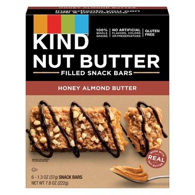 Kind Honey Almnd Bttr Nut Flld Bar 8/6/1.3 Oz [UNFI #45189]