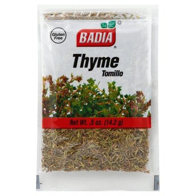 Badia Thyme Leaves Dried 12/.5 OZ [UNFI #56636]