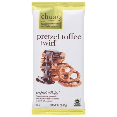Chuao Chocolatier Pretzel Toffee Twirl Chocolate 10/2.8 Oz [UNFI #50290]