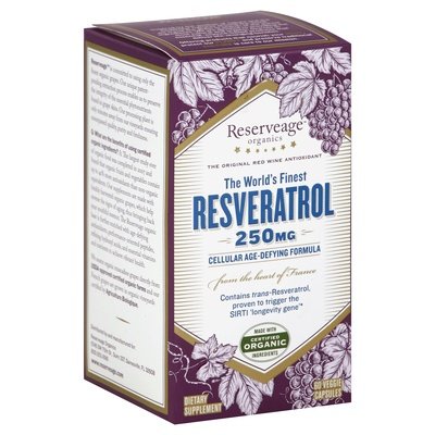 Reserveage Nutrition Resveratrol 250 Mg 60 Vcap [UNFI #47440]