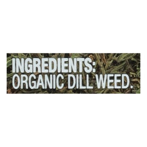 OG2 Simply Organic Dill Weed 6/.81 OZ [UNFI #28705]