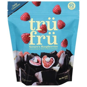 Tru Fru White & Dark Choc Raspberries 6/20 Oz [UNFI #2743]