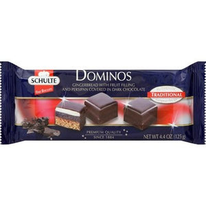 Schulte Dominos, Dark Chocolate 18/4.4 Oz [UNFI #81248]