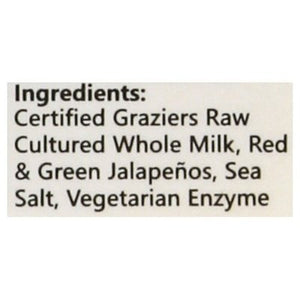 Graziers Jalapeno Jack Raw Milk 12/8 Oz [Peterson #08862]