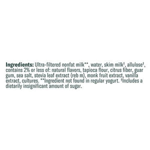 Chobani Vanilla Yogurt - Zero Sugar 12/5.3 OZ [UNFI #11248]