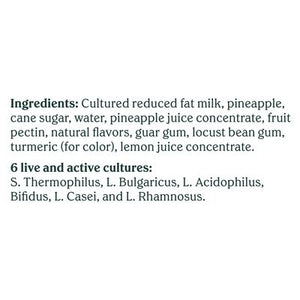 Chobani Pineapple Lf Yog 12/5.3 OZ [UNFI #69293]