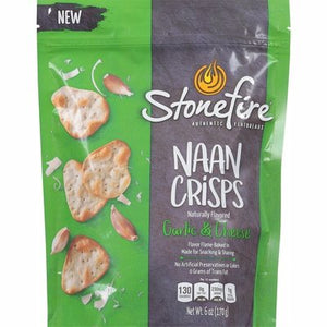 Stonefire Naan Crisp Garlic Parmesan 12/6 Oz [Peterson #31043]