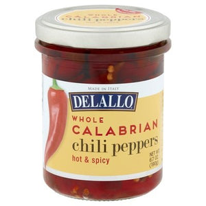 Delallo Calabrian Chile Peppers 6/6 Oz [UNFI #39931]