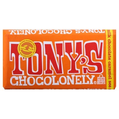 Tonys Chocolonely 32% Mlk Choc Carm Ss 15/6.35 OZ [UNFI #59217]