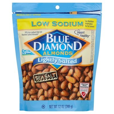 Blue Diamond Lightly Salted Almonds 6/12 OZ [UNFI #45618]