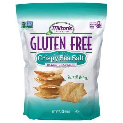 Miltons Gluten Free Sea Salt Bakd Crckr 12/4.5 OZ [UNFI #37682]