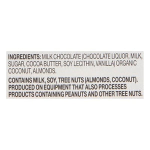 Endangered Species Chocolate Coconut Almond Milk Chocolate 12/3 Oz [UNFI #13893]