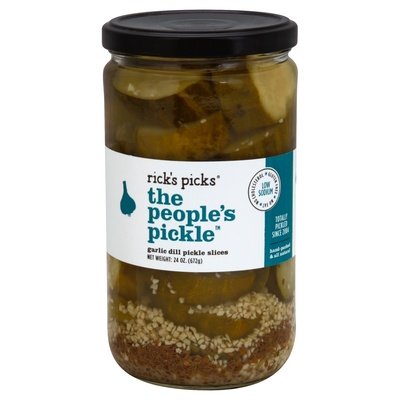Ricks Picks Garlic Dill Pickle Slices 6/24 Oz [UNFI #55383]