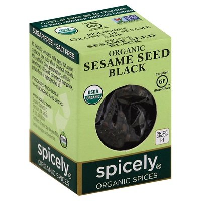 Spicely Organics Sesame Seed, Black 6/.45 Oz [UNFI #14599]