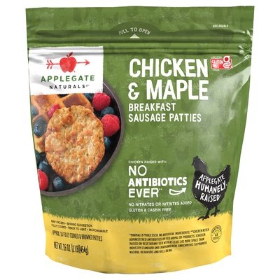 Applegate Farms Chicken & Maple Brkfst Patties 6/16 Oz [UNFI #52658]