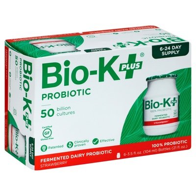 Bio-K Plus Strawberry 4/6/3.5Oz [UNFI #75951]