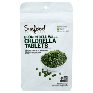 Sunfood Superfoods Chlorella Tablets 2 OZ [UNFI #46217] T