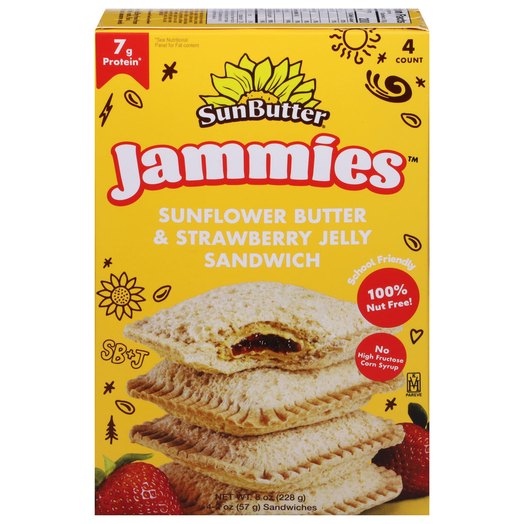 Sunbutter Strawberry Jammies 8/8 OZ [UNFI #21363]