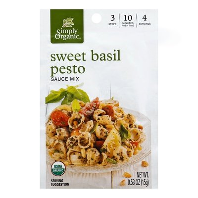 OG2 Simply Org Sweet Basil Pesto Mix 12/.53 OZ [UNFI #53475]