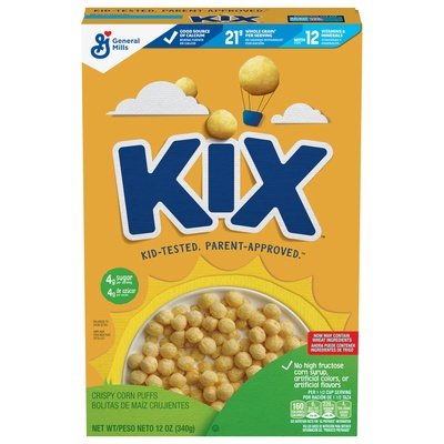 Kix Cereal Crispy Corn Puffs 14/12 Oz [UNFI #30593]