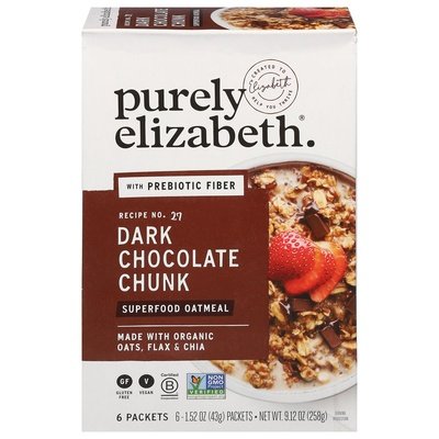 Purely Elizabeth Dark Chocolate Chunk 6 Pack 6/9.12 Oz [UNFI #11243]