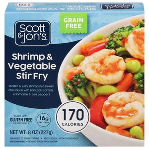 Scott & Jons Shrimp Bowl Vegetable Stir Fry 6/8 Oz [UNFI #63030]