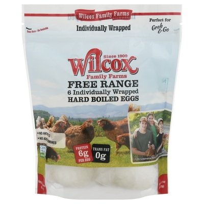 Wilcox Family Farms Free Range Hard Boiled Eggs 6/6 Ct [UNFI #32450]