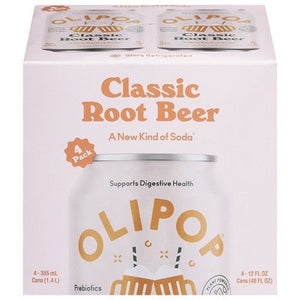 Olipop Classic Root Beer  6/4/12 OZ [UNFI #88932]