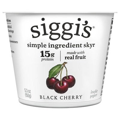 Siggis Lf Yog Blk Chry  12/5.3 OZ [UNFI #12033]