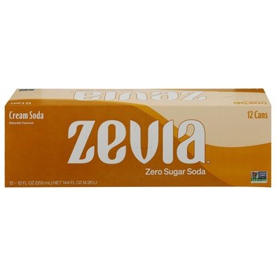 Zevia Cream Soda 2/12/12 Oz [UNFI #86341]