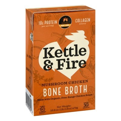 Kettle & Fire Mshrm Chkn Bone Brth 6/16.9 OZ [UNFI #63816]