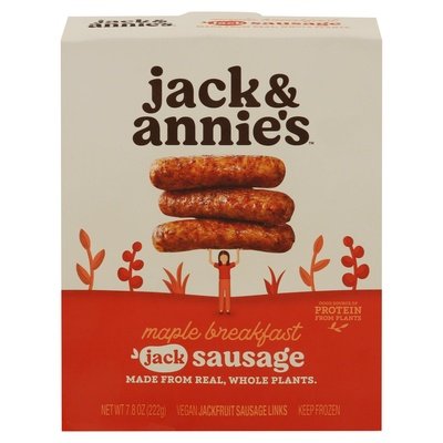 Jack & Annies Maple Breakfast Sausage Jackfruit 8/7.2 Oz [UNFI #49825]