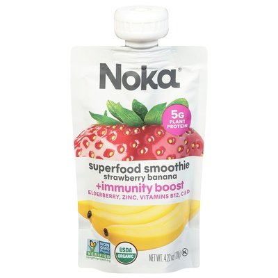 Noka Strawberry Banana Immunity Boost 6/4.22 Oz [UNFI #83718]