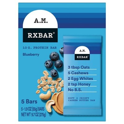 Rxbar A.M. Blueberry Protein Bar 6/5/1.9 Oz [UNFI #26811]