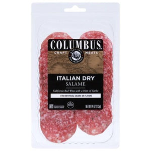 Columbus Salame Italian Dry Sliced 12/4 Oz [Peterson #30971]