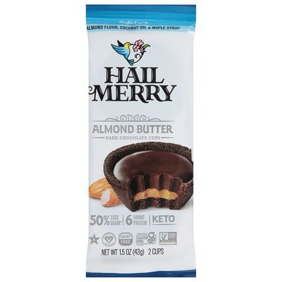 Hail Merry Drk Chocolate Almnd Bttr, 2 Ct 12/1.5 Oz [UNFI #82513]