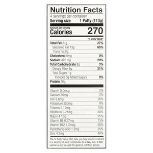 Notco Notburger Plant Based Patty  6/4 Ct [UNFI #5365]