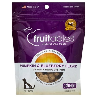 Fruitables DOG Treat Pumpkin Blubrry 8/7 OZ [UNFI #78836] T