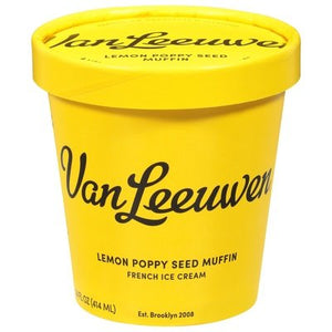 Van Leeuwen Ice Cream French Lemon Poppyseed Muffin 8/14 Oz [UNFI #13628]