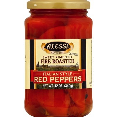 Alessi Sweet Fire Roasted Peppers 12/12 Oz [UNFI #77209]