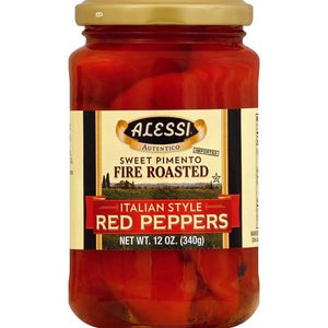 Alessi Sweet Fire Roasted Peppers 12/12 Oz [UNFI #77209]